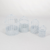 Conjunto de 4 gaiolas metálicas