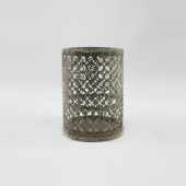 Lanterna em Metal envelhecido - Cinzenta