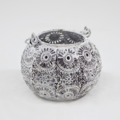 Lanternas Metal Rendilhada Branca