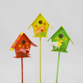 12 un · Ninho de madeira colorido