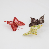 6 un - Borboleta com fixaçãode mola