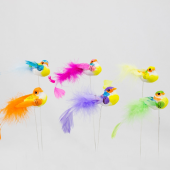 Pick · Pássaro colorido 12cm