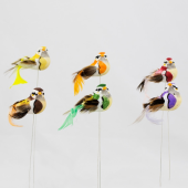 Pick · Pássaro colorido 8cm