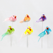 Pick · Pássaro colorido 6.5cm