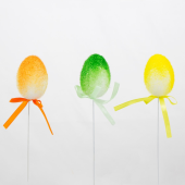 Pick · Ovo clorido com laço 6cm