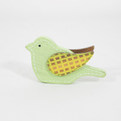 Passaro de Madeira colorida