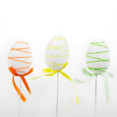 Pick · Ovo colorito com laço