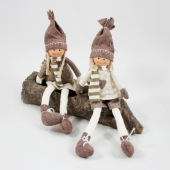 Boneca em tecido - Sentada