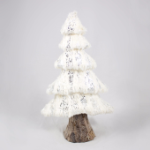 Arvore de Natal Branca-Prata