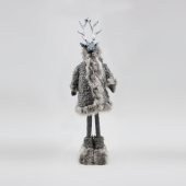 Rena de Pé em tons de Cinza