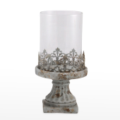 Lanterna Cimento e Vidro - Cinza