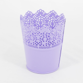 Vaso em chapa perfurada - 15 cm