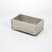 Vidro Rectangular pintado a cor champanhe