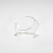 Porta velas flutuante em vidro