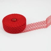 Fita Floral  - Vermelho