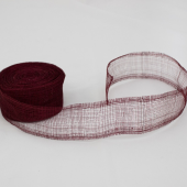 Fita sinamay 75mm  - Bordeaux