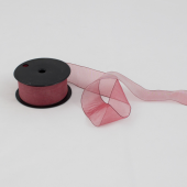 Fita Organza 40mm  - Bordeaux