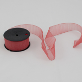 Fita Organza 40mm  - Vermelho