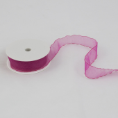 Fita Organza 25mm  - Cerise
