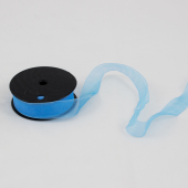 Fita Organza 25mm  - Azul