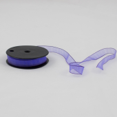 Fita Organza 10 mm  - Azul escuro