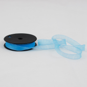 Fita Organza 10 mm  - Azul