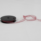 Fita Organza 15mm  - Bordeaux