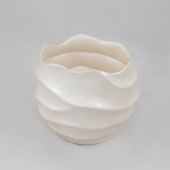 Vaso Cer&acirc;mica Ondulado  - 12cm