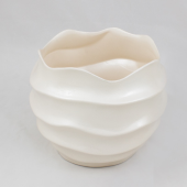 Vaso Cer&acirc;mica Ondulado  - 16cm