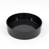 Vaso cilindrico em acrilico 250x65mm  - Preto
