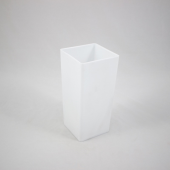 Vaso rectangular em acrilico 120x250mm  - Branco