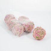 Bolas com flor palha  - A