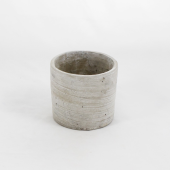 Vaso cilindrico em cimento texturado  - B