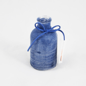 Garrafa com textura areada  - Azul escuro