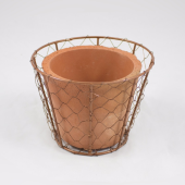 Vaso  de cerâmica com Rede  - B