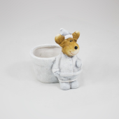 Vaso Cerâmica com Rena  - A