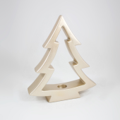 Pinheiro Tea-Light em Cerâmica Dourado  - 45cm