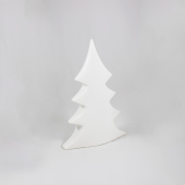 Pinheiro de Cerâmica Branco Vidrado  - 50 cm