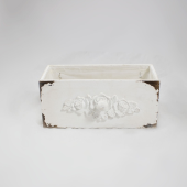 Gaveta de Madeira Branca  - 30 cm