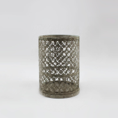 Lanterna em Metal envelhecido - Cinzenta  - B